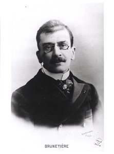 フェルディナンド・ブルネティエールの肖像（1849-1906） 作： Reutlinger Studio